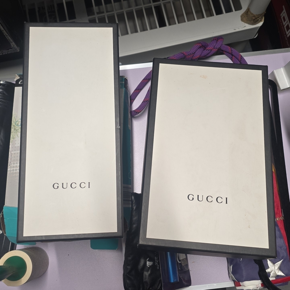 Gucci Black and Cream Gift Bags